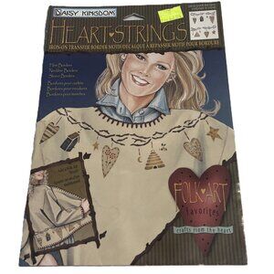 Vintage 1996 Daisy Kingdom Iron On Transfers Folk Art Grapevine Swag